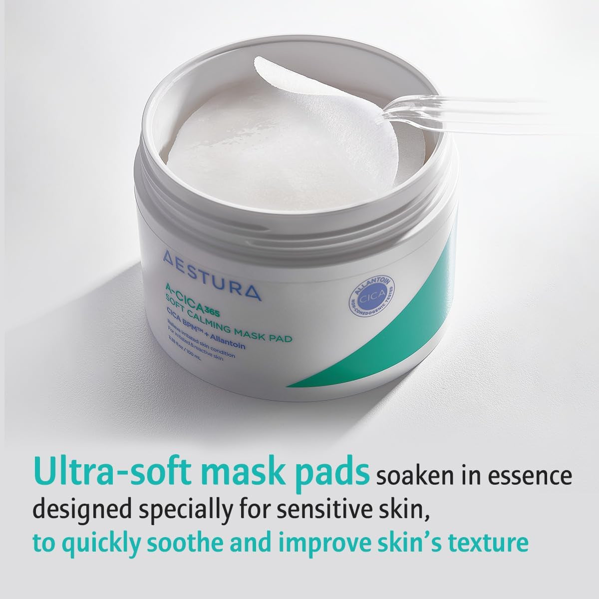 A-CICA 365 PATCHS MASQUE APAISANTS 4X Patchs Faciaux Doux, Apaisement Rapide Et Facile Pour Peaux Sèches Et Tous Types, Renforce La Barrière D'Hydratation, Testé Dermatologiquement, 60 Patchs