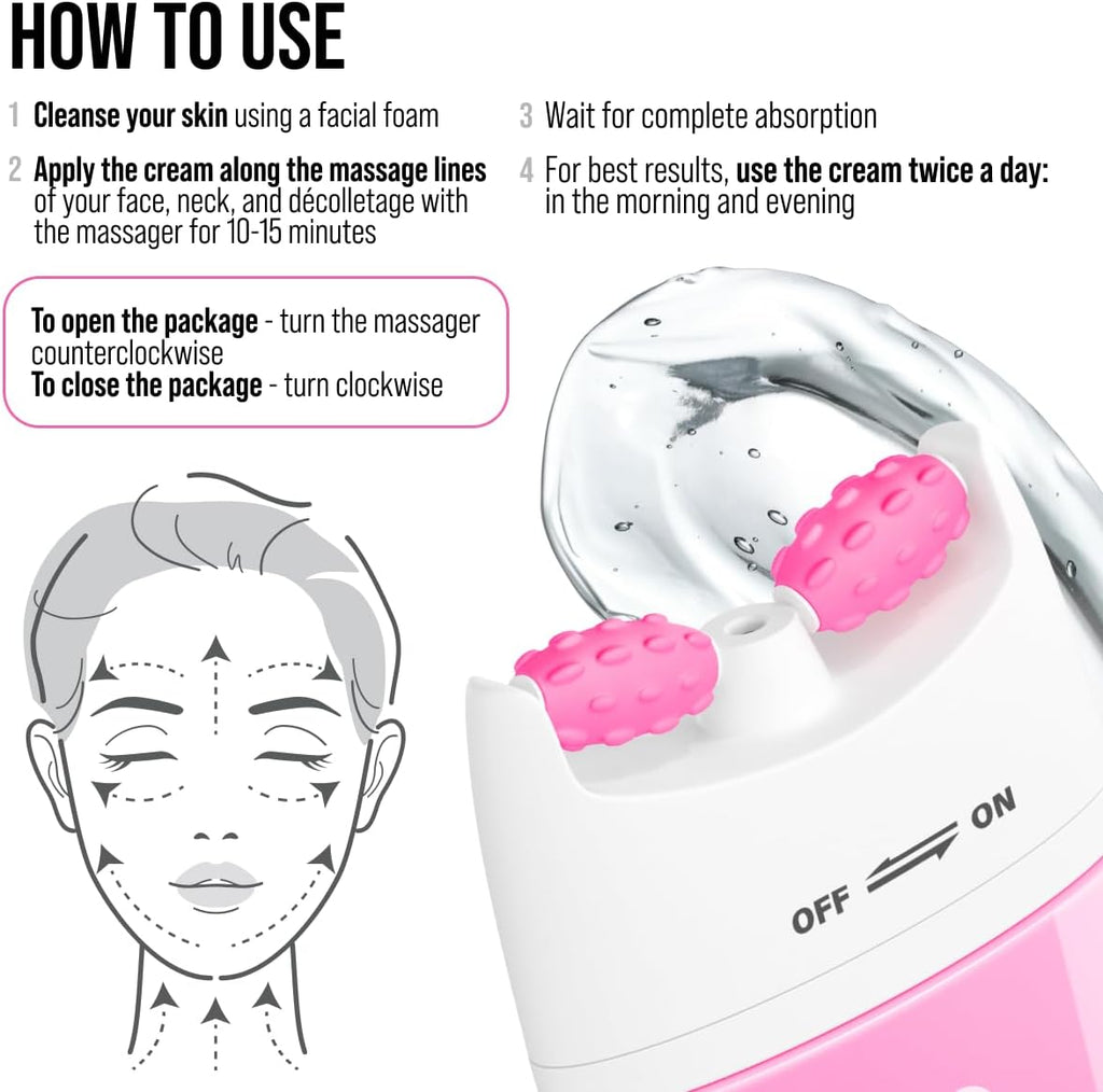 Crème Hydratante Pour Le Visage À L'Acide Hyaluronique - Hydratant - Raffermissante Pour Le Visage Et Le Cou Avec Vitamine C, 40 Ml