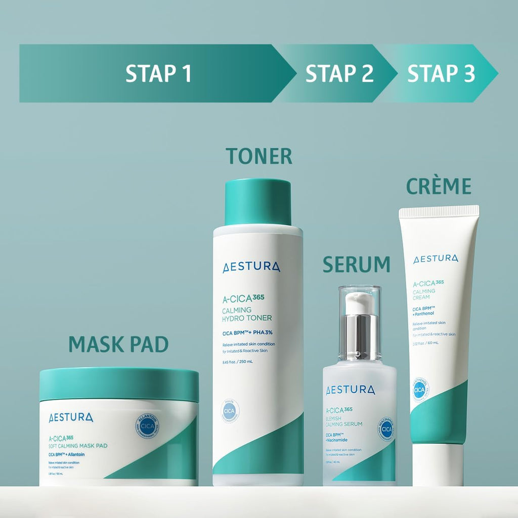 A-CICA 365 PATCHS MASQUE APAISANTS 4X Patchs Faciaux Doux, Apaisement Rapide Et Facile Pour Peaux Sèches Et Tous Types, Renforce La Barrière D'Hydratation, Testé Dermatologiquement, 60 Patchs