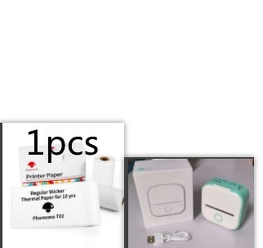 Portable Mini Thermal Label Printer Home Photo Printer Student Wrong Question Printer Bluetooth-Compatible Mini Label Printer Price Tag